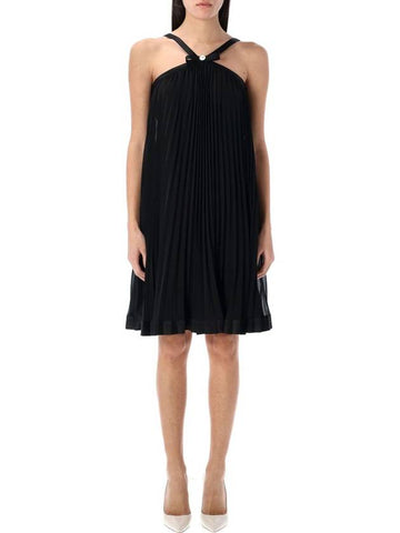 Versace Halterneck Pleated Mini Dress - VERSACE - BALAAN 1