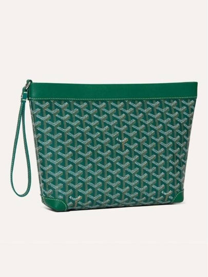 Conti Leather Pouch Clutch Bag Green - GOYARD - BALAAN 2