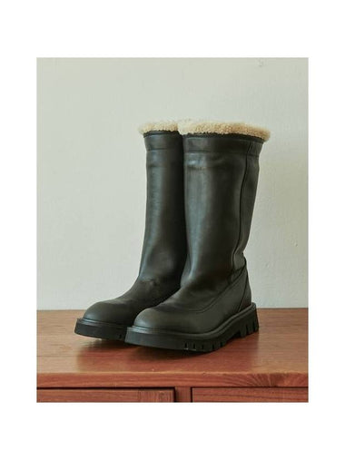 Linder Bias Fur Middle Boots Black - IN THE STAR - BALAAN 1