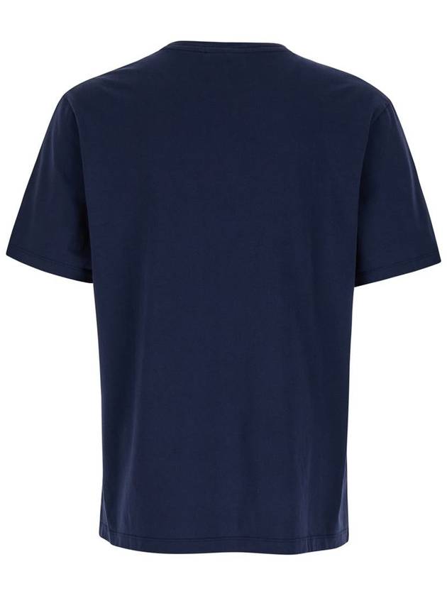 Fox Head Patch Classic Short Sleeve T-Shirt Ink Blue - MAISON KITSUNE - BALAAN 3