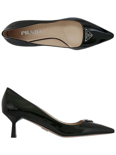 1I154N 069 F0002 Patent Leather Black Pumps Heels - PRADA - BALAAN 2