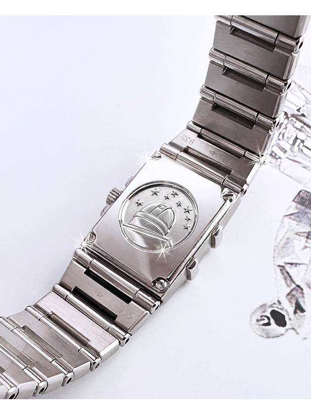 Constellation Blue Mother of Pearl Ladies Top Luxury Diamond Mini Steel Watch - OMEGA - BALAAN 8