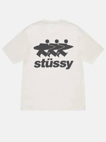 Surfwork Pigment Short Sleeve Tee Natural - STUSSY - BALAAN 1