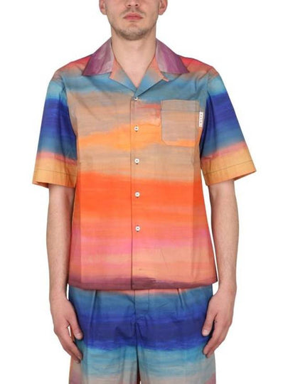 Dark Side Of The Moon Print Short Sleeve Shirt - MARNI - BALAAN 2