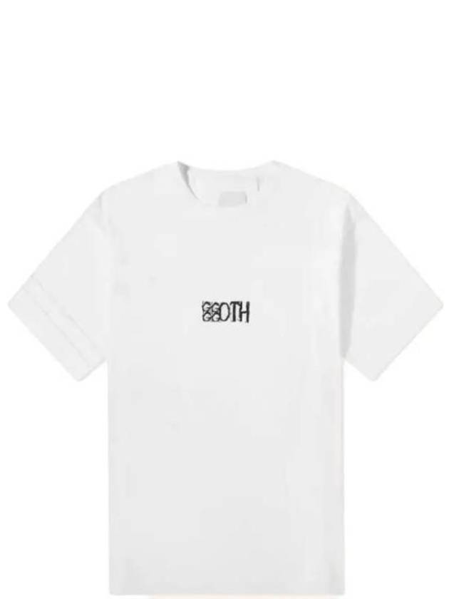 Goth Print Cotton Short Sleeve T-Shirt White - GIVENCHY - BALAAN 2