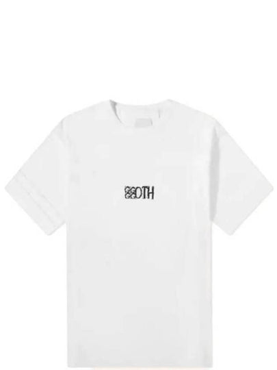 Goth Print Cotton Short Sleeve T-Shirt White - GIVENCHY - BALAAN 2