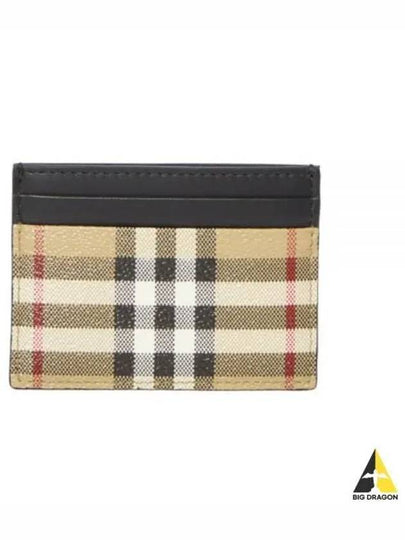 Vintage Check Card Wallet Beige - BURBERRY - BALAAN 2