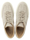 Embossed Logo Grained Leather Low Top Sneakers Light Grey - TOD'S - BALAAN 3