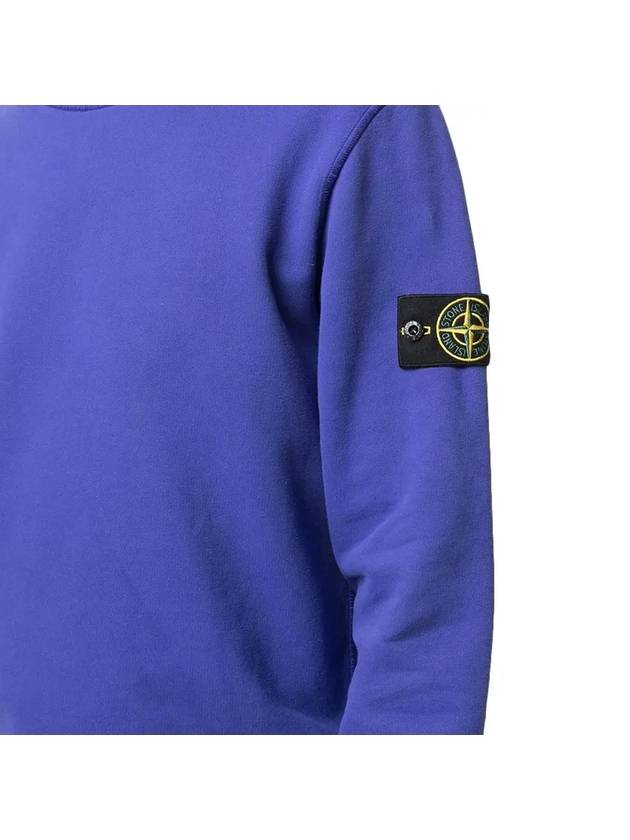 Wappen Patch Crewneck Sweatshirt Blue - STONE ISLAND - BALAAN 5