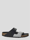 Arizona Split Slippers Black White - BIRKENSTOCK - BALAAN 2