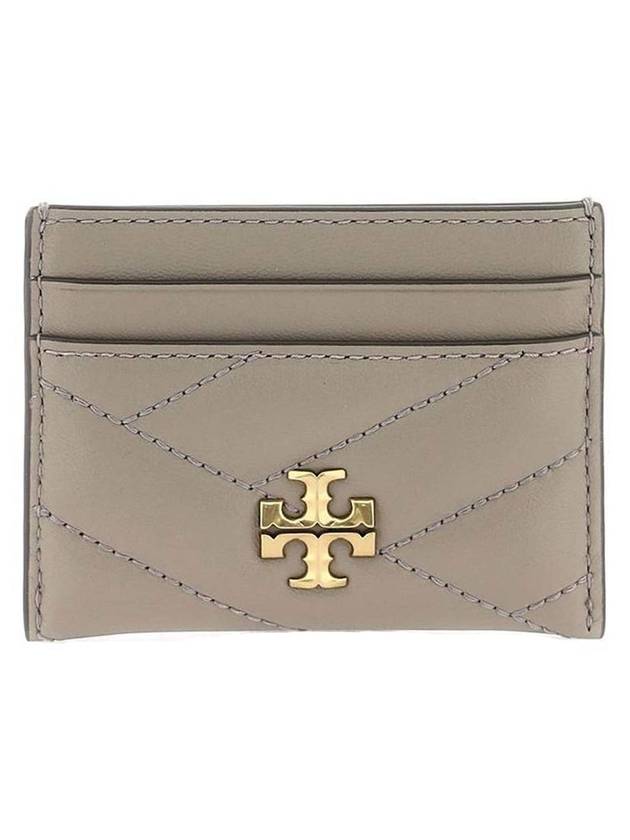 Kira Chevron Logo Card Wallet Grey - TORY BURCH - BALAAN 1