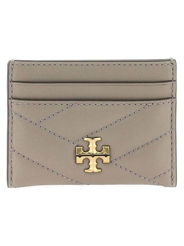 Kira Chevron Logo Card Wallet Grey - TORY BURCH - BALAAN 1