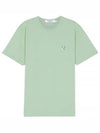 Tonal Fox Head Patch Regular Short Sleeve T-Shirt Mint - MAISON KITSUNE - BALAAN 2