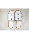 Izmir Leather Slippers Blanc - HERMES - BALAAN 2