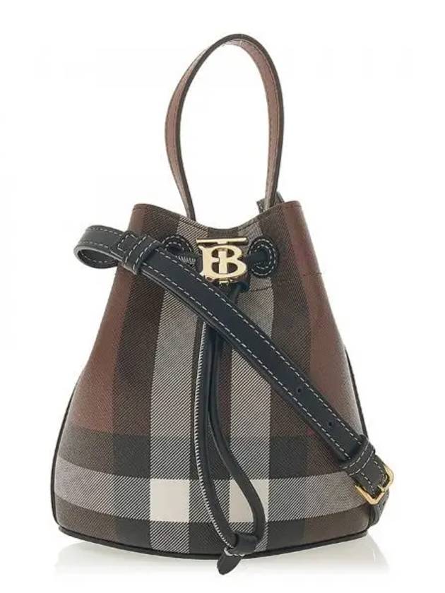 TB Mini Bucket Bag Dark Birch Brown - BURBERRY - BALAAN 2