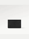 Epi Logo Leather 1-stage Card Wallet Black - LOUIS VUITTON - BALAAN 5