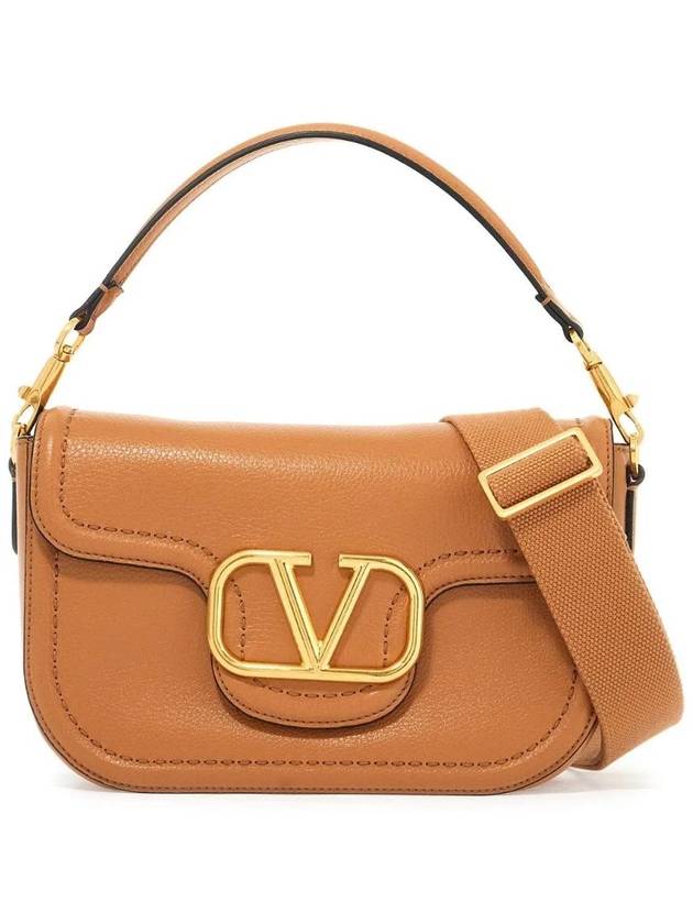 Alltime Soft Grain Calfskin Shoulder Bag Brown - VALENTINO - BALAAN 1