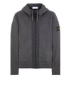 Wappen Patch Cotton Fleece Zip Up Hoodie Lead Gray - STONE ISLAND - BALAAN 2