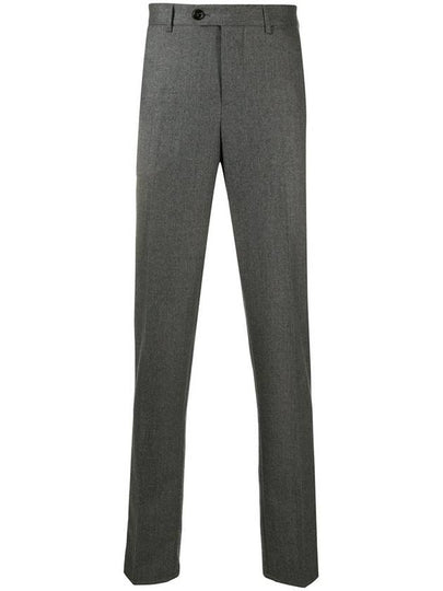 Wool Straight Pants Grey - BRUNELLO CUCINELLI - BALAAN 2