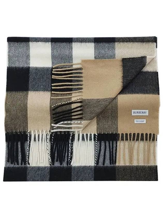 Classic Check Cashmere Muffler Beige - BURBERRY - BALAAN 5