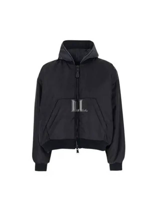 Hooded Bomber Jacket Black - BALENCIAGA - BALAAN 2