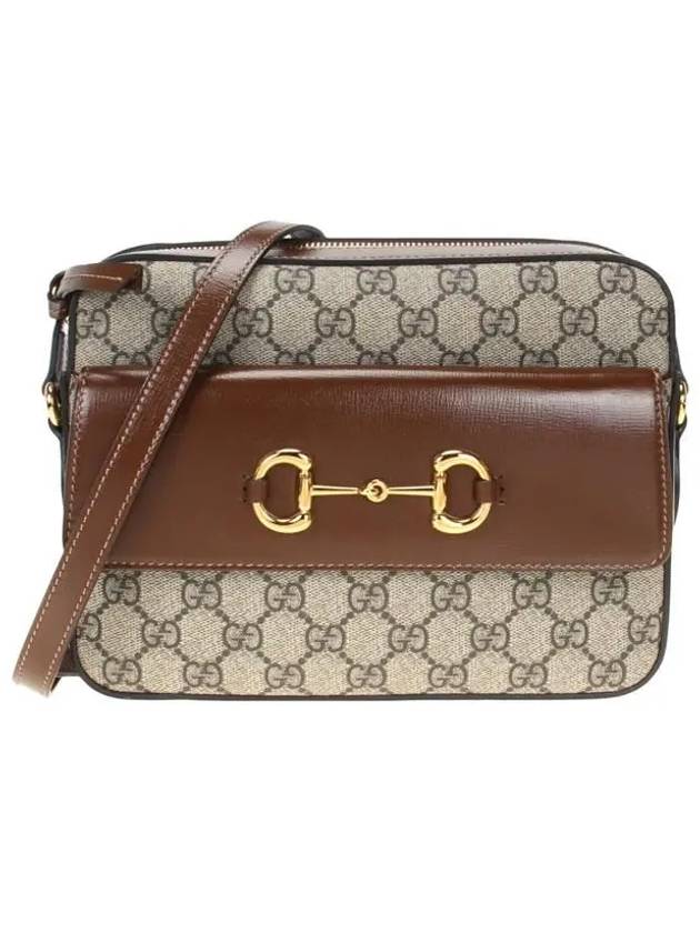 Horsebit 1955 Small Cross Bag Beige Brown - GUCCI - BALAAN 2