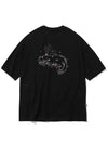 Fairy cat embroidery short sleeve t-shirt black - CPGN STUDIO - BALAAN 3