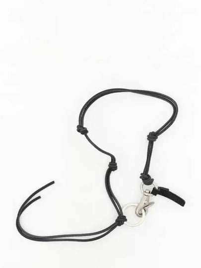 Leather Ladon Keychain Necklace Black - OUR LEGACY - BALAAN 2