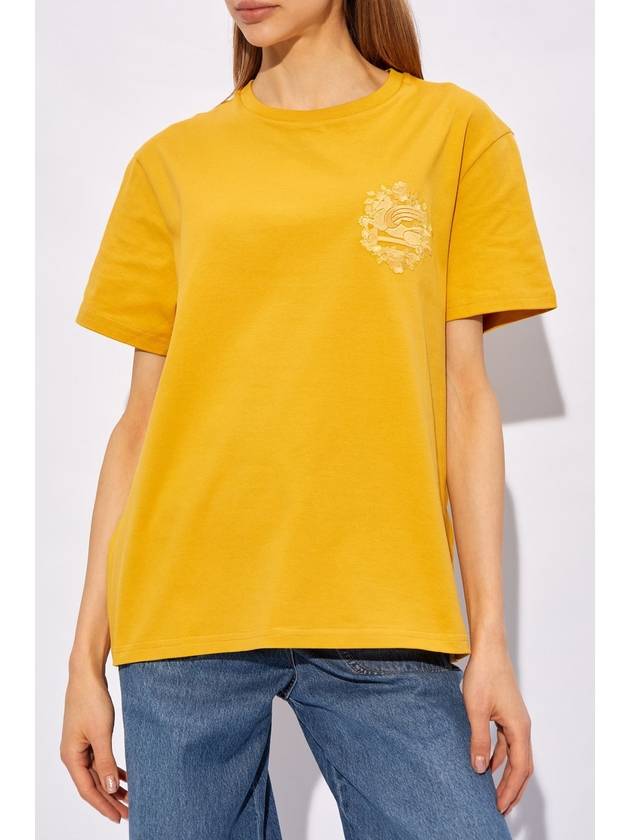 Etro T-shirt With Logo, Women's, Orange - ETRO - BALAAN 3