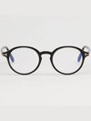 Blue light blocking glasses frame TF5867B 001 round fashion horn rim safety glasses round frame - TOM FORD - BALAAN 3