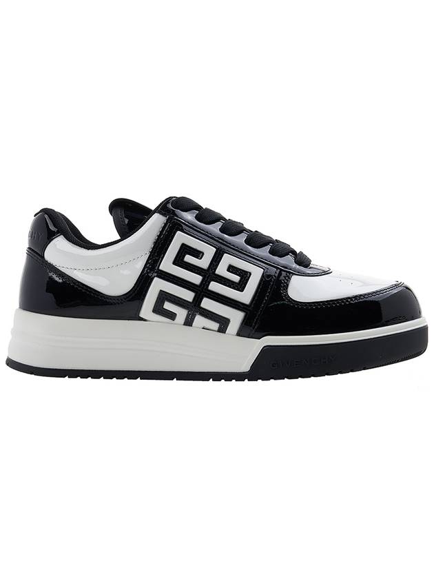 G4 Patent Leather Low Top Sneakers Black White - GIVENCHY - BALAAN 3