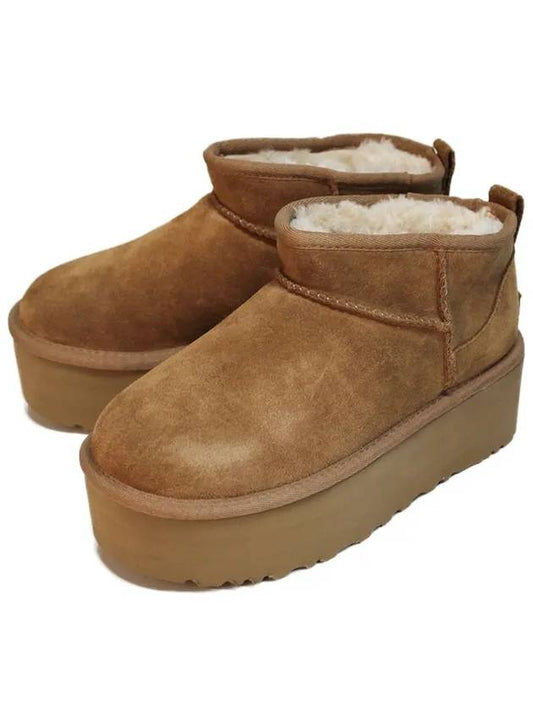 Classic Ultra Mini Platform Winter Boots Chestnut - UGG - BALAAN.