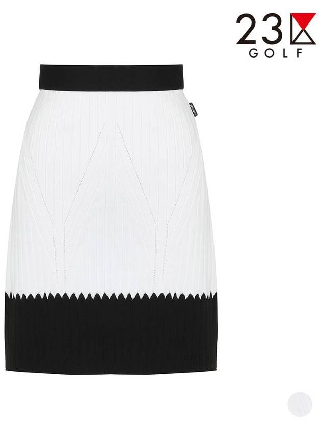 Golf knit color matching skirt EL3LPC013 - 23KU - BALAAN 1