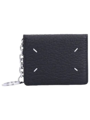 Stitch Keyring Card Holder Black - MAISON MARGIELA - BALAAN 1