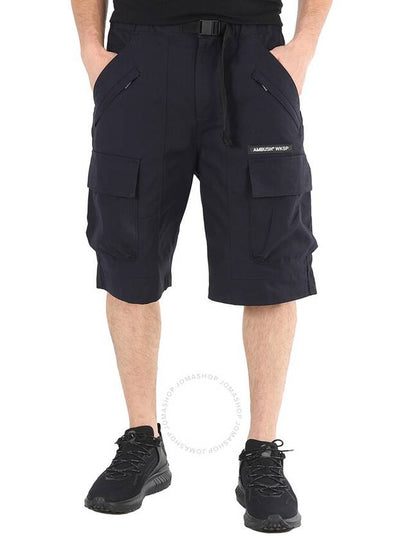 Men's Belted Cargo Bermuda Shorts Black - AMBUSH - BALAAN 2