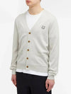 Bold Fox Head Patch Regular Cardigan Grey - MAISON KITSUNE - BALAAN 3