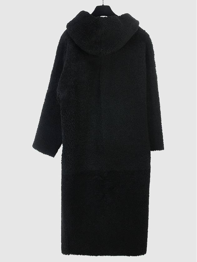 Ines Marechal long hooded shearling coat DISCIPLE BLACK INC004bk - INES & MARECHAL - BALAAN 3