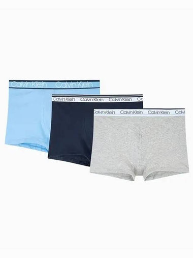 UNDERWEAR Men s Waistband Cotton Stretch Variety 3PK Trunk NP2312OL2A - CALVIN KLEIN - BALAAN 1