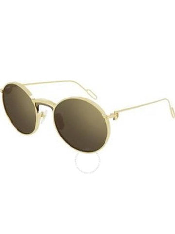 Cartier Brown Round Ladies Sunglasses CT0274S 002 99 - CARTIER - BALAAN 1