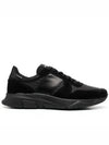 Suede Nylon Low Top Sneakers Black - TOM FORD - BALAAN 2