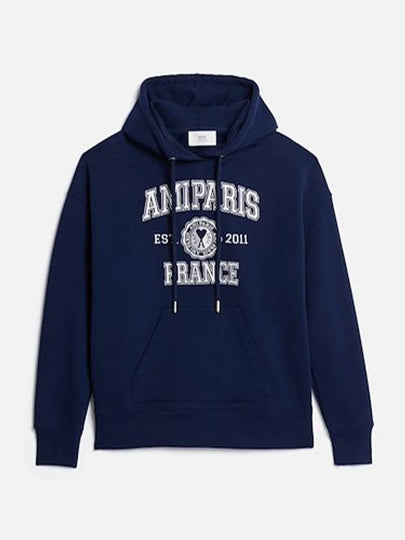 Paris France Hoodie Navy - AMI - BALAAN 2