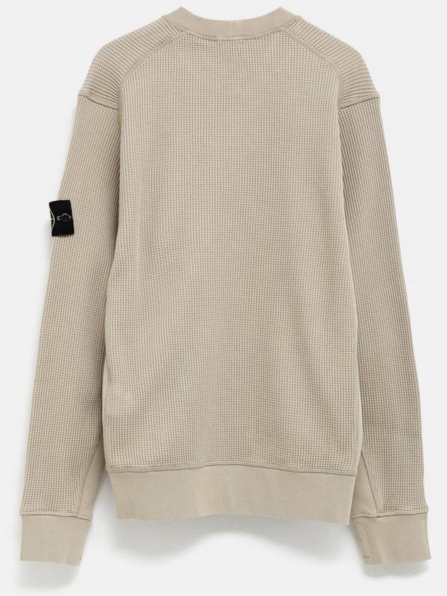 Compass Patch Knit Top Beige - STONE ISLAND - BALAAN 3