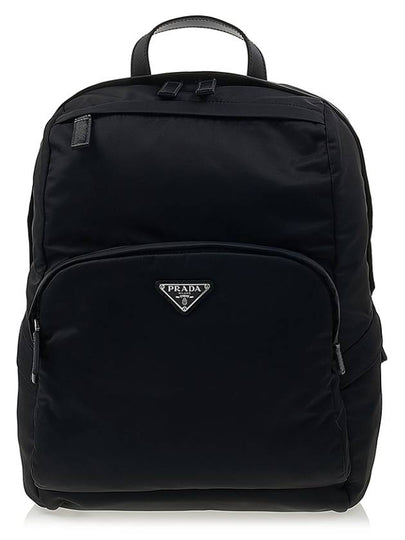 Triangle Logo Re-Nylon Backpack Black - PRADA - BALAAN 2