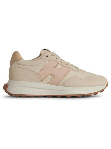 Hogan 'H641' Beige Leather Sneakers - HOGAN - BALAAN 1