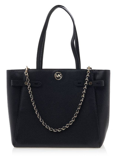 Carmen Large Pebbled Leather Tote Bag Black - MICHAEL KORS - BALAAN 2