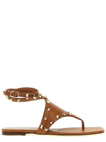 Women's Flat Sandals Brown - VALENTINO - BALAAN 2