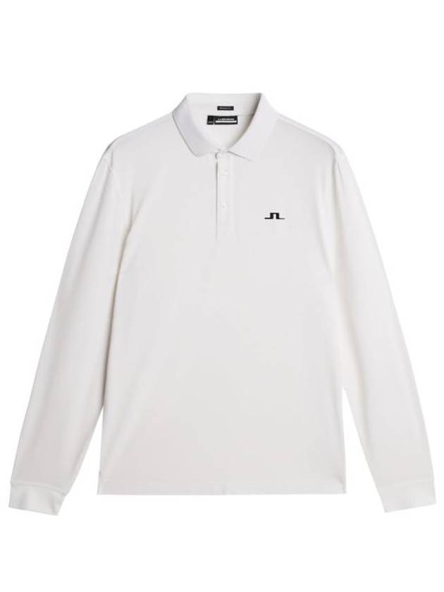 Florian Polo Long Sleeve T-Shirt White - J.LINDEBERG - BALAAN 2