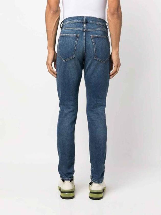 Destructive Slim Fit Jeans Blue - DIESEL - BALAAN 5