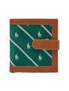 Silk Leather Wallet Green - POLO RALPH LAUREN - BALAAN 1