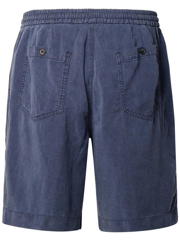 Altea Blue Linen Blend Bermuda Shorts - ALTEA - BALAAN 3